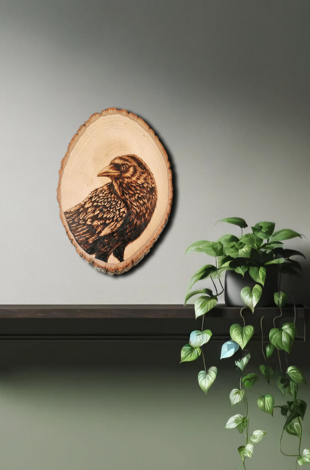 Raven Pyrography