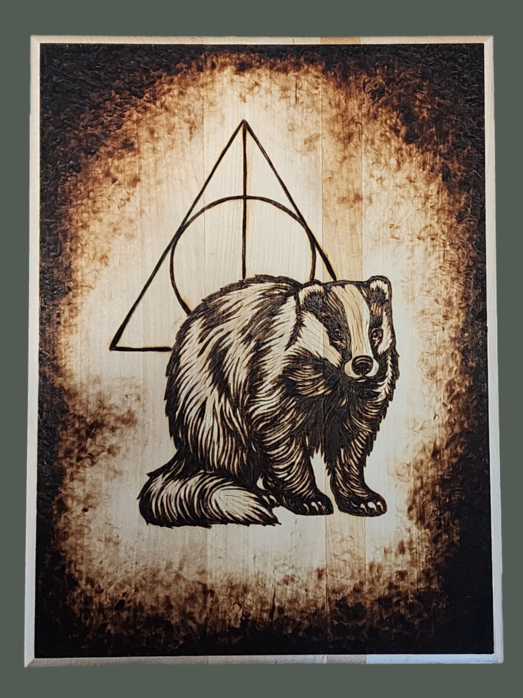 Hufflepuff Pyrography